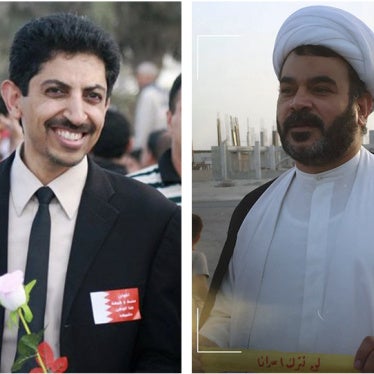 Abdulhadi al-Khawaja (left) and Mohamed Habib al-Muqdad. 
