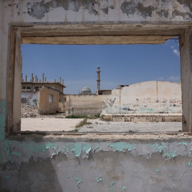 A destroyed school in Ghadfa village, Idlib countryside, Syria.