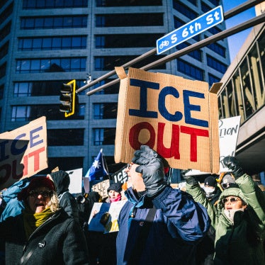 People march in Minneapolis, Minnesota march to protest the actions of federal agents with the Immigration and Customs Enforcement (ICE) agency during their immigration crackdown, Operation Metro Surge, in the state, January 30, 2026. 