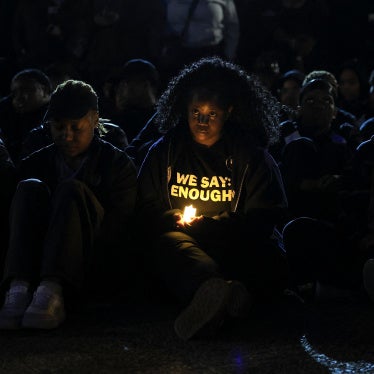 A student during a vigil for victims of gender-based violence and femicide at the University of Cape Town, South Africa, September 18, 2026.