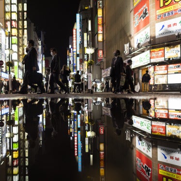 The Kabukicho entertainment district in Tokyo, Japan, October 1, 2021.