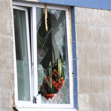 A shattered window 