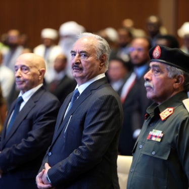 Military leader of Eastern Libya, Khalifa Haftar (center), attends a conference in Sabha, Libya, September 5, 2024. 