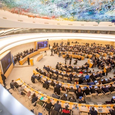 Secretary-General António Guterres addresses the 55th session of the Human Rights Council in Geneva, Switzerland, February 26, 2024.