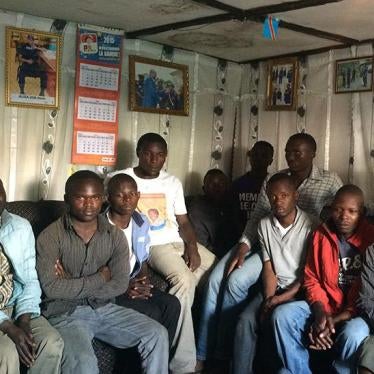Twelve people arrested during a peaceful demonstration organized by the LUCHA youth movement in Goma, eastern Democratic Republic of Congo, on November 28. 