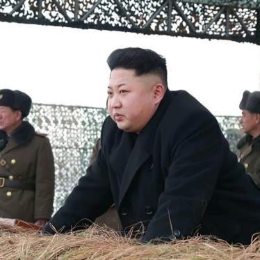 North Korean leader Kim Jong-un during a winter river-crossing attack drill in the western sector of the front of the Korean People's Army (KPA). 