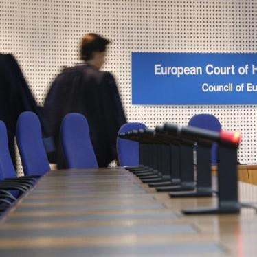 Judges of the European Court of Human Rights arrive at the beginning of an hearing on the Yukos versus Russia case in Strasbourg March 4, 2010. 