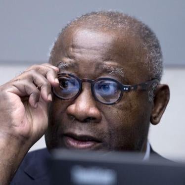 Former Ivory Coast President Laurent Gbagbo awaits the start of his trial at the International Criminal Court in The Hague, Netherlands, January 28, 2016. 