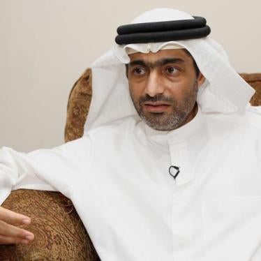 Ahmed Mansoor speaks to Reuters in Dubai, United Arab Emirates, November 30, 2011.