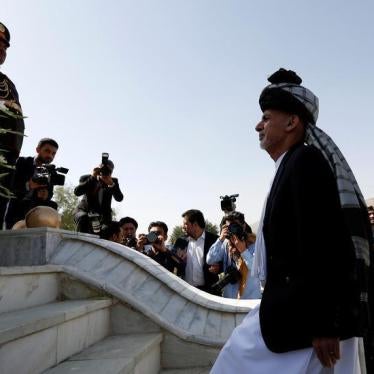 Afghan President Ashraf Ghani attends Afghan Independence Day celebrations in Kabul, Afghanistan, August 18, 2016.