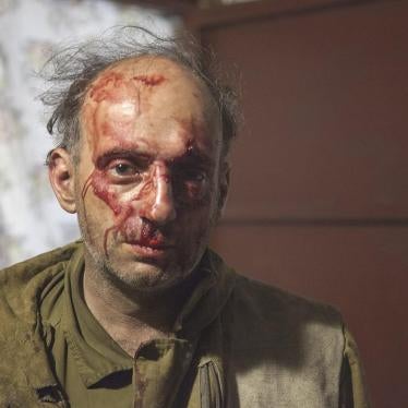Michael Kreindlin, a Greenpeace member, after being beaten by attackers in Krasnodar region, Russia, September 8, 2016.