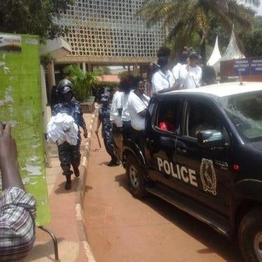 Police arresting women activists and taking them to Kiira road police station in Kampala, Uganda, on September 13, 2016.