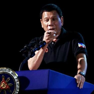 President Rodrigo Duterte speaks at Camp Servillano S. Aquino in Tarlac, Philippines on December 11, 2016.