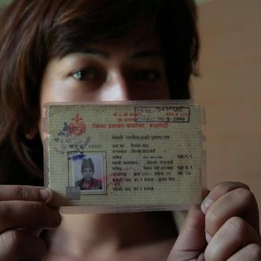 Bhumika Shrestha, a transgender woman in Nepal, holds her citizenship certificate, which listed her as male in 2011. Nepal legally recognized a third gender category beginning in 2007, but it took Shrestha and other activists and transgender citizens unti
