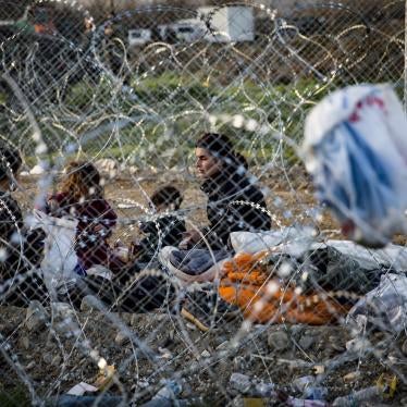 A Syrian family with children was forced by Macedonian security forces to remain in the no-man's land between Greece and Macedonia for five days without shelter after being caught trying to enter Macedonia irregularly.