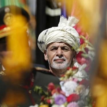 President Ashraf Ghani attends Afghan Independence Day celebrations in Kabul on August 19, 2015.