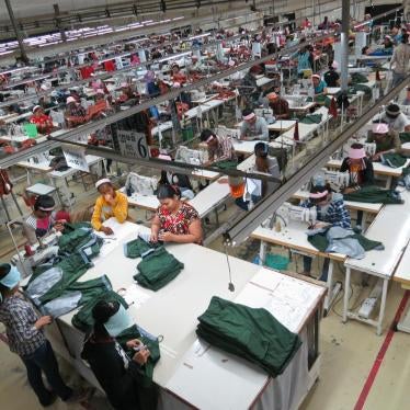 Women work in the sewing division of a factory in Phnom Penh, Cambodia’s capital. 