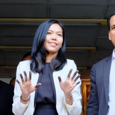 Sirikan Charoensiri, a human rights lawyer and documentation specialist at Thai Lawyers for Human Rights (TLHR), was charged with sedition on September 27, 2016.