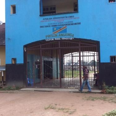 Angenga military prison in northwestern Democratic Republic of Congo, where alleged FDLR combatants are being held, including at least 29 children.