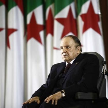 Photo of Algerian President on April 28, 2014