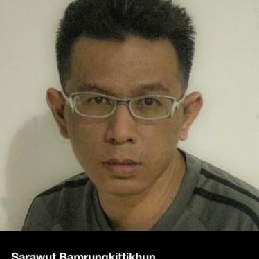 Thai authorities have denied knowledge of the fate and whereabouts of anti-junta activist Sarawut Bamrungkittikhun, who was arrested on March 9, 2016.