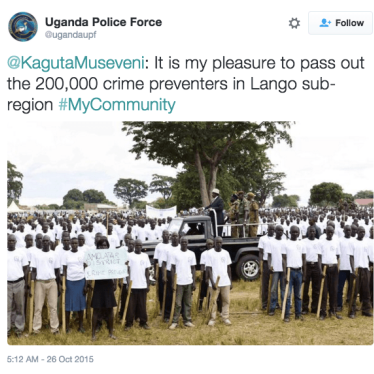 Uganda Tweet