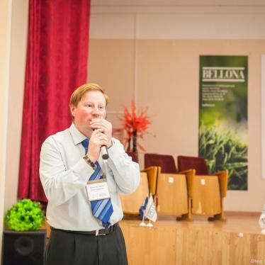 Artem Alexeev, Bellona-St. Petersburg executive director, at the all-Russia conference, “Reality and perspectives of ecological movement in Russia,” November 1, 2016.
