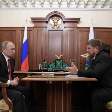 Russian President Vladimir Putin meets with Ramzan Kadyrov, head of the southern Russian region of Chechnya, at the Kremlin in Moscow, Russia April 19, 2017.