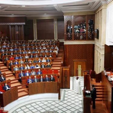 Moroccan Prime Minister Saad Eddine el-Othmani delivers his first speech presenting the government's program at the Moroccan Parliament in Rabat, Morocco April 19, 2017.