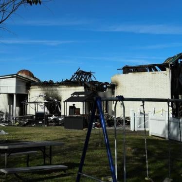 The Victoria Islamic Center mosque is seen one day after it was damaged in a fire in Victoria, Texas January 29, 2017.