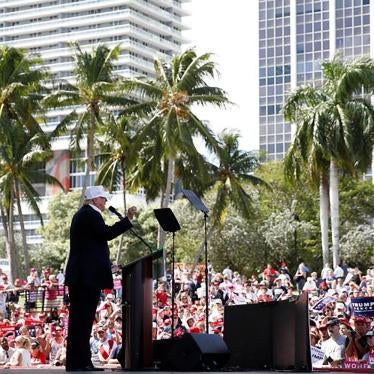 Republican presidential nominee Donald Trump holds a campaign event in Miami, Florida U.S. November 2, 2016. 