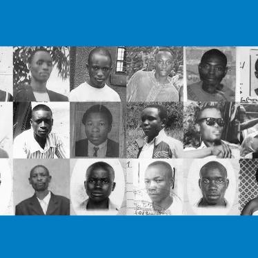Image of men and women who were executed for petty crimes in Rwanda 