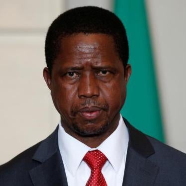 Zambia's President Edgar Lungu attends a signing ceremony at the Elysee Palace in Paris, France, February 8, 2016.