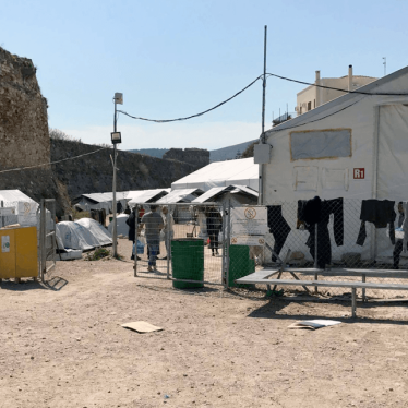Souda refugee camp on the island of Chios. Poor living conditions in the camp and overcrowded hotspots, with little to no access to basic services, such as sanitation and proper shelter is key factor that contributes to psychological distress.