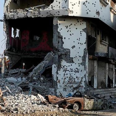 Remains of cars and buildings are seen following a security campaign against Shi'ite Muslim gunmen in the town of Awamiya, in the eastern governorate of Qatif, August 9, 2017. 