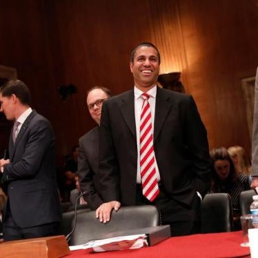 Ajit Pai, Chairman of the Federal Communications Commission, arrives to testify before a Senate Appropriations Financial Services and General Government Subcommittee on Capitol Hill in Washington, U.S., June 20, 2017.