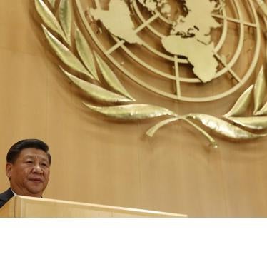 Chinese President Xi Jinping delivers a speech in the Palais des Nations at the United Nations in Geneva, January 18, 2017.