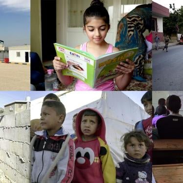 Syrian children and schools in Turkey, Lebanon, and Jordan. 