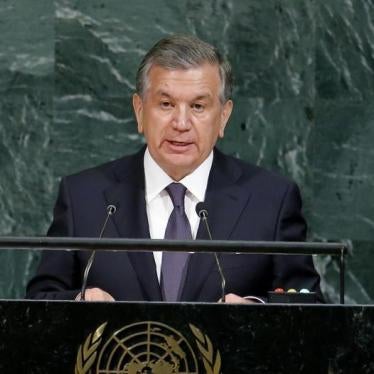 Uzbekistan President Shavkat Mirziyoyev addresses the 72nd United Nations General Assembly at U.N. Headquarters in New York, U.S., September 19, 2017.