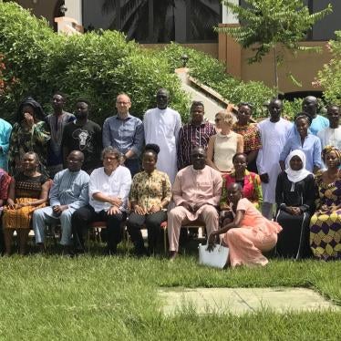 Victims and Gambian and International activists at a strategy session on October 20, 2017.