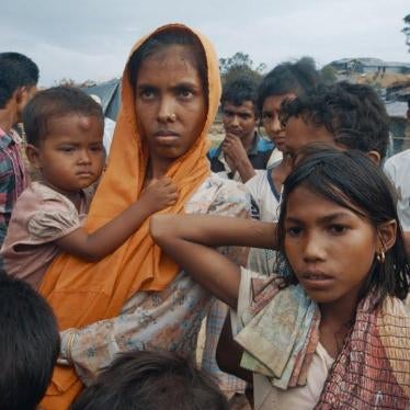 A Rohingya woman in a camp in Bangladesh