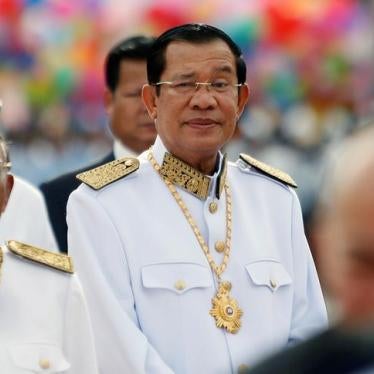 2017asia_cambodia_hunsen Cambodia's Prime Minister Hun Sen attends the celebration marking the 64th anniversary of the country's independence from France, in Phnom Penh, Cambodia November 9, 2017. 