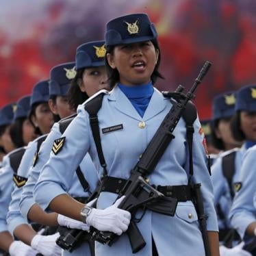 201711Asia_Indonesia_VirginityTest Members of the Indonesian Air Force parade during celebrations marking the 70th anniversary of the Air Force at Halim Perdanakusuma air base in Jakarta, Indonesia on April 9, 2016.