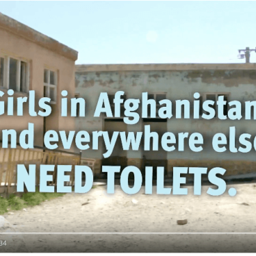 Girls in Afghanistan -- And everywhere else -- Need toilets