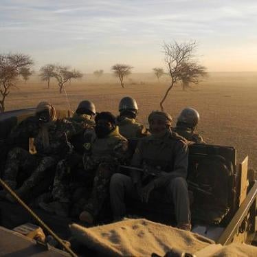 Malian soldiers, part of the five-nation G5 Sahel military force, patrol in central Mali in November 2017.  The 5,000-member force will comprise two battalions each from Mali and Niger and one each from Burkina Faso, Chad and Mauritania.