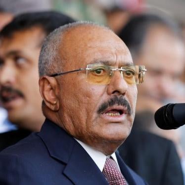 Yemen's former President Ali Abdullah Saleh addresses a rally held to mark the 35th anniversary of the establishment of his General People's Congress party in Sanaa, Yemen August 24, 2017. Picture taken August 24, 2017
