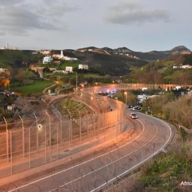 Double-layer fence around Spain’s north Africa enclave Ceuta, January 2017.
