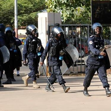 Gambian security officers at the Supreme Court in Banjul, December 5, 2016.