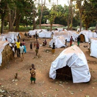 A displacement camp in Grimali, Central African Republic, for people fleeing violence in the vicinity of Bakala, Ouaka province. Photo taken on January 24, 2017.