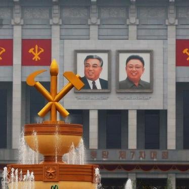 Pictures of former North Korean leaders Kim Il Sung and Kim Jong Il decorate April 25 House of Culture, the venue of Workers' Party of Korea (WPK) congress in Pyongyang, North Korea May 6, 2016. REUTERS/Damir Sagolj